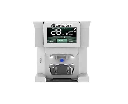 CINOART PTB AUTOMATIC COFFEE TAMPER BELOW MYTHOS 1,2,3 &amp; ANFIM SP II-WHITE